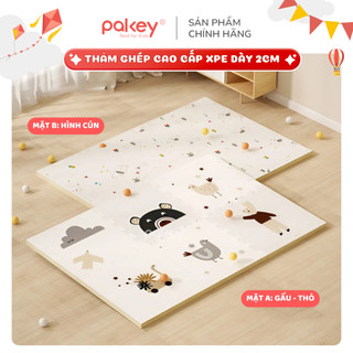 Thảm Xốp Pakey Ghép 6 Tấm Dày 2cm Cho Bé, Thảm XPE Lót Sàn Cao Cấp Màu Sắc Đa Dạng Họa Tiết Ngộ Nghĩnh