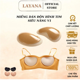 Miếng Dán Ngực Silicon LAYANA - Mút Độn Ngực, Nâng ngực Siêu Dính, Chất Su Mịn_LAYANA STORE