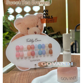 Set sơn thạch Govandi 10 màu , Sơn thạch gấu Tặng kèm bảng màu An An Nails
