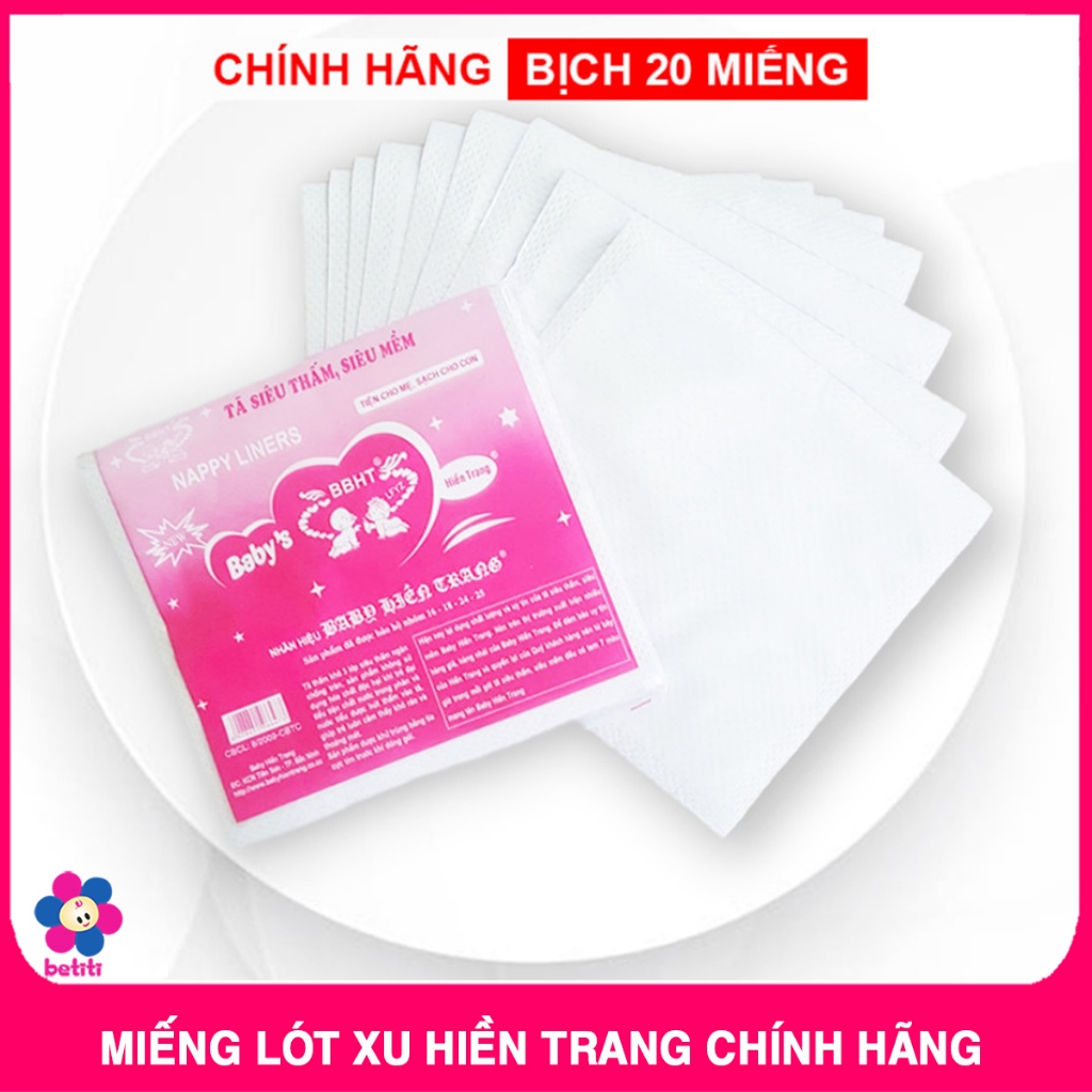 Gói Miếng Lót Phân Su Hiền Trang Tím Chống Thấm (15 - 20 Tờ)