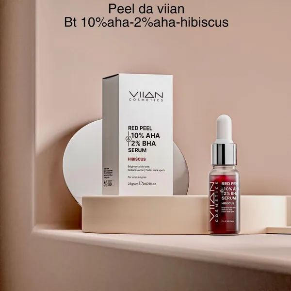 Serum Red Peel Da Viian, Tẩy Sạch Tế Bào Thu Nhỏ Lỗ Chân Lông, Thành Phần 10%Aha & Bha 2% Mp0050