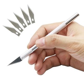 ✅ Cán dao mổ tròn tặng 5 lưỡi dao