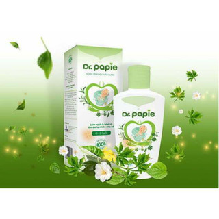 Sữa tắm thảo dược Dr papie 0m+ 230ml 500ml, Bọt tắm gội tảo dược Dr Papie 6m+