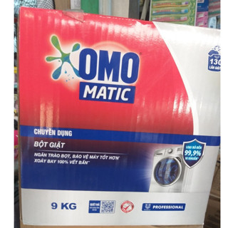  Bột giặt Omo Matic 9kg -  chuyên dụng cho máy giặt cửa trước siêu tiết kiệm 
