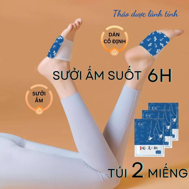 Sưởi ấm chân tay, giảm đau nhức và tê bì... miếng sưởi nhiệt thảo dược giảm đau, tăng lưu thông máu
