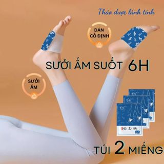 Sưởi ấm chân tay, giảm đau nhức và tê bì... miếng sưởi nhiệt thảo dược giảm đau, tăng lưu thông máu