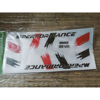 Bộ tem dán Performance màu đỏ đen hàng thái
