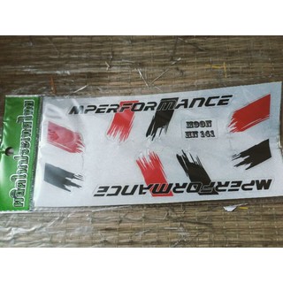 Bộ tem dán Performance màu đỏ đen hàng thái