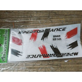 Bộ tem dán Performance màu đỏ đen hàng thái