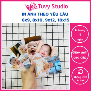 In ảnh theo yêu cầu- gói 10 ảnh cỡ 6x9, 8x10 in thường, phủ uv hoặc ép lụa in ảnh từ điện thoại