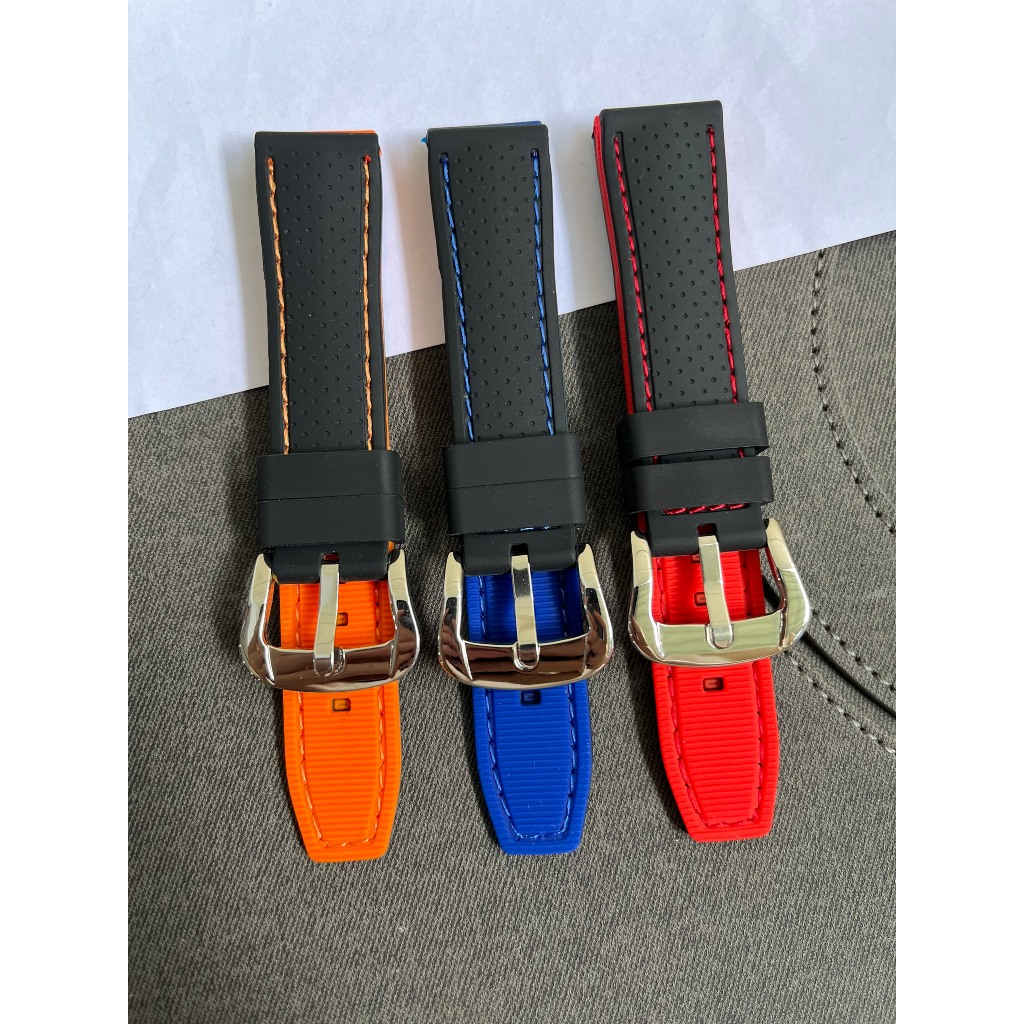 Dây đồng hồ cao su nhám 20mm 22mm 24mm dây đồng hồ silicon cao cấp thay thế cho đồng hồ đeo tay các 