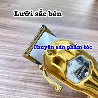 ✅KEMEI Tông Đơ Cắt Tóc Cao Cấp KM 1976 Pin Li-ion 2500mAh Công Suất 10W Lưỡi Thép Cacbon Sắc Bén Thời Gian Sử Dụng 5 Giờ
