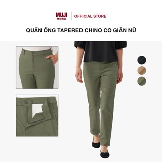 Quần Ống Tapered Chino Co Giãn Nữ MUJI