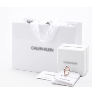Nhẫn cặp đôi nam nữ Lys  Hook Rose Gold Ring 8076&8077- Nhẫn CK Authentic, thẻ tag, bill check Code