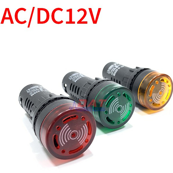 Đèn Báo Có Còi 12V AC DC AD16-22SM