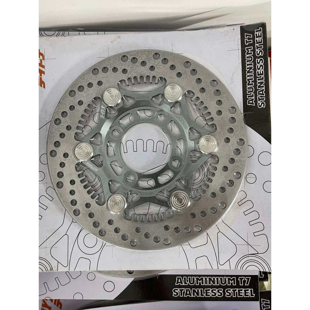 (Disc Daytona 220mm Mẫu Ắc Inox) Đĩa Dĩa 220 Daytona 4 lỗ đĩa tự mua bát heo thay vô
