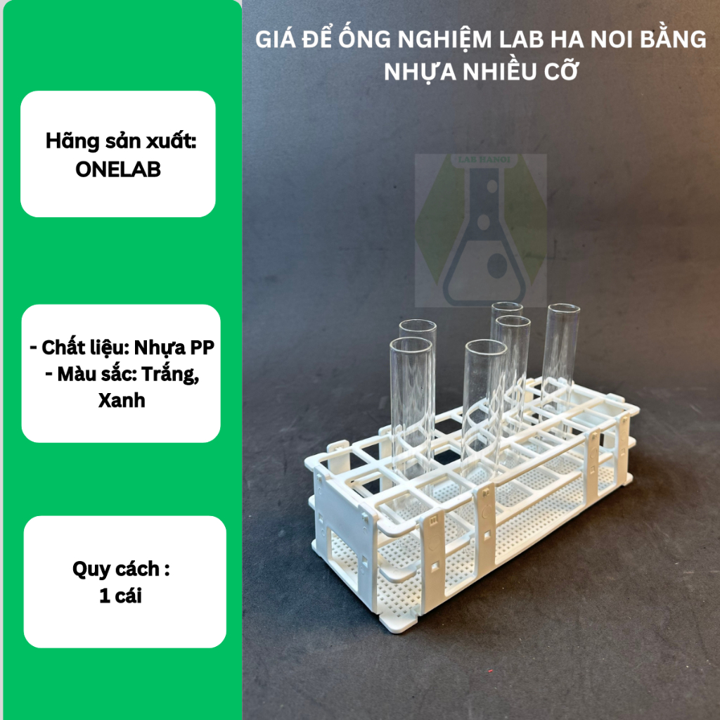 Giá Để Ống Nghiệm LAB HA NOI Bằng Nhựa Nhiều Cỡ