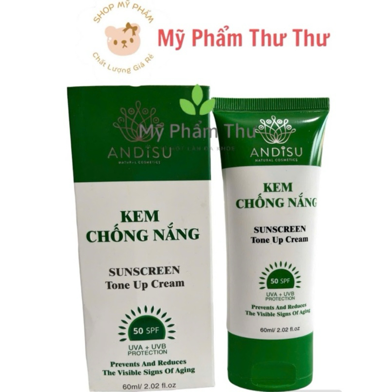 Kem Chống Nắng Andisu Nâng Tone Trắng Hồng