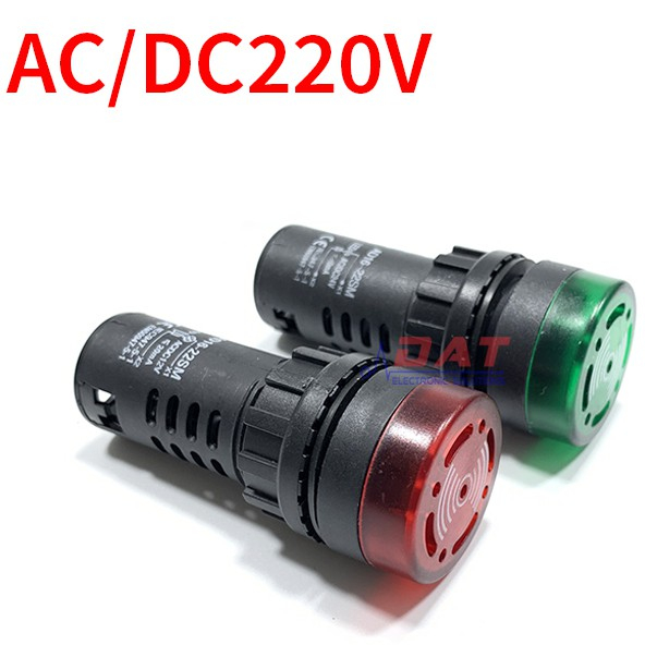 Đèn Báo Có Còi 220V AC DC AD16-22SM