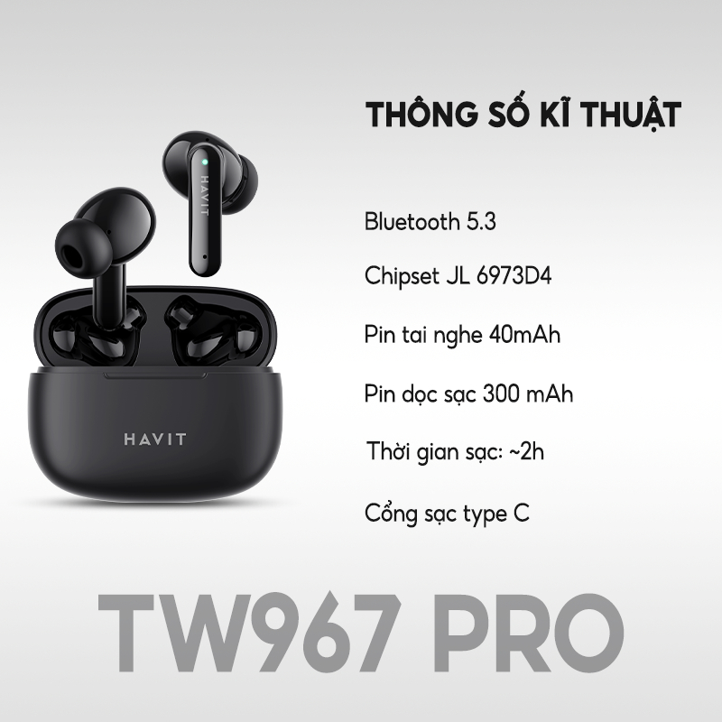 Tai Nghe TWS Lifestyle HAVIT - Hàng Chính Hãng | BigBuy360 - bigbuy360.vn