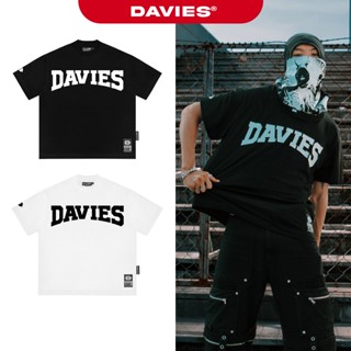 Áo phông local brand nam nữ DAVIES form rộng tay lỡ màu đen, trắng vải thun cotton thoáng mát Old Warp Tee I D-T1