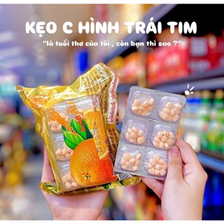 {Lẻ 4 Vĩ} Kẹo Vitamin C Hình Trái Tim Thái Lan 24 Hộp Nhỏ