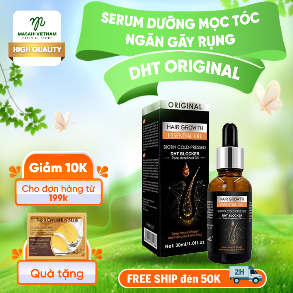 Serum Dưỡng Mọc Tóc DHT BLOCKER - Serum DHT ORIGINAL Kích Mọc Tóc Đen Dày, Bóng Khỏe, Giảm Gãy Rụng