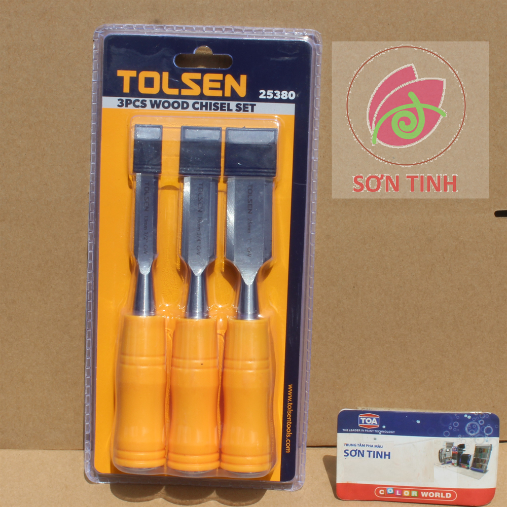 25380 bộ đục gỗ 3 cây tolsen