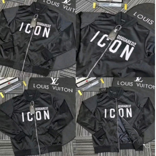 Áo Khoác Bomber Gió In Chữ DSQ Icon Hàng 2 Lớp - Áo Khoác Bomber Gió Nam Nữ Phong Cách Boy Phố Hot Trend 2024..