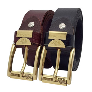 Dây nịt da bò nam nguyên tấm DHM-505 | Khoá kim đầu đồng nguyên khối xoay 360 thời trang | Bảo hành 12 tháng