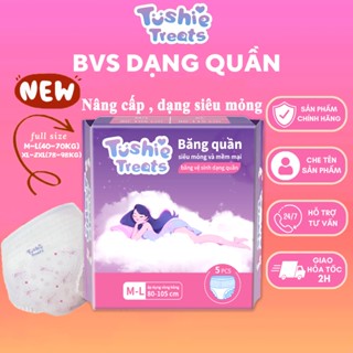 [Che tên SP] Băng vệ sinh dạng quần TUSHIE TREATS, đủ size M/L(40-70KG), XL/2XL(78-98KG)