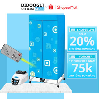 Tủ sấy quần áo điện tử có điều khiển từ xa. siêu bền chạy êm không gây tiếng ồn (Hàng Chính Hãng)