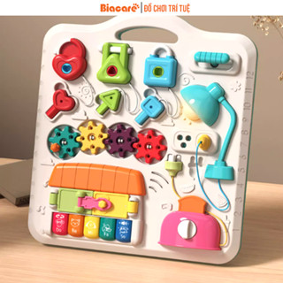 Bảng bận rộn đồ chơi giáo dục sớm montessori, busy board giúp bé phát triển vận động và trí não