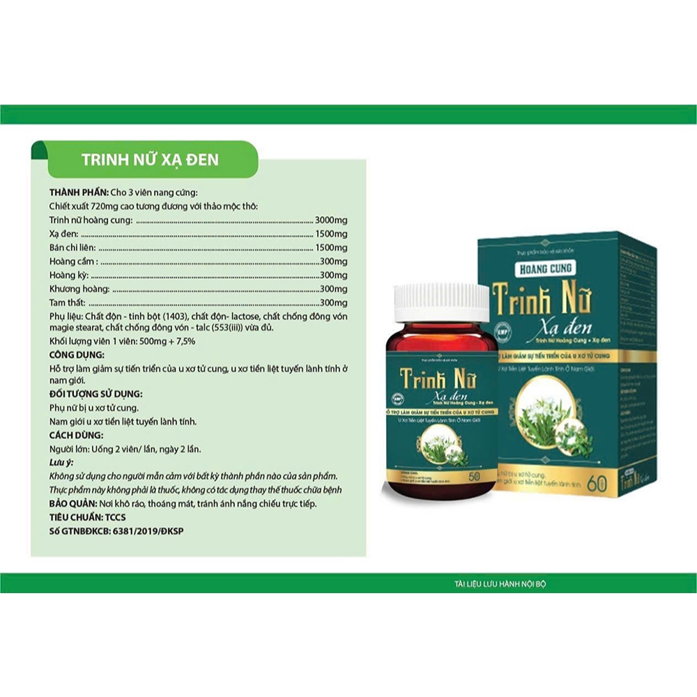 Trinh nữ xạ đen hỗ trợ giảm u nang buồng trứng, u xơ tuyến tiền liệt