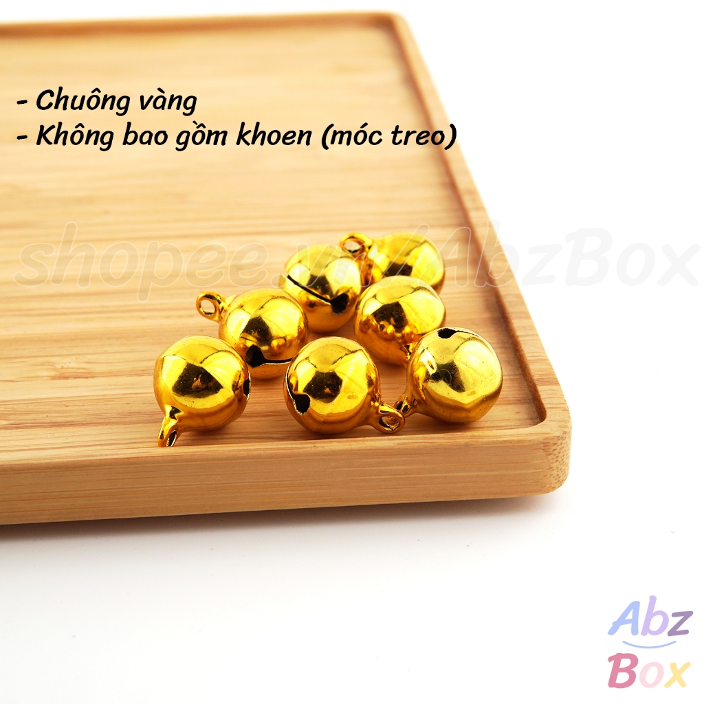 Chuông màu VÀNG (1 cái), lục lạc gắn kèm thẻ tên thú cưng