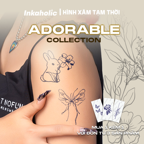 Hình xăm dán tạm thời 15 ngày Inkaholic - xăm giả đẹp & ngầu y xăm thật, chống nước