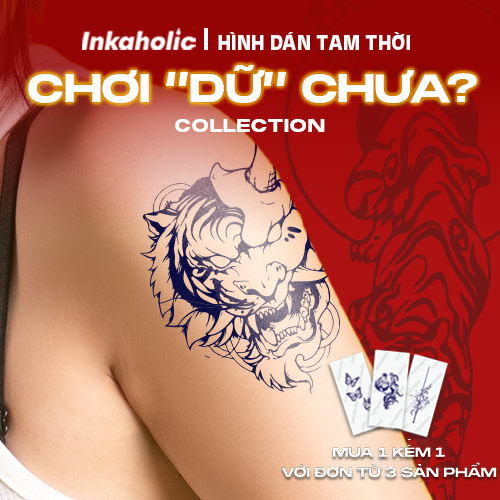 Hình dán tạm thời Inkaholic 15 ngày, chống nước 100%