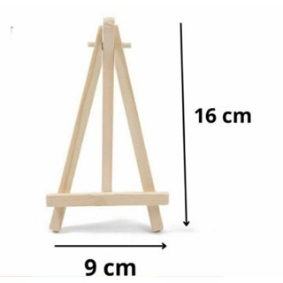 Giá đỡ bằng gỗ mini, kích thước 9*16 cm(không để được tranh 40x50cm)để vừa được tranh 20*20cm, máy tính bảng