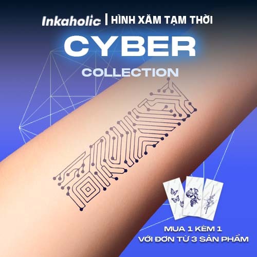 Hình xăm dán tạm thời 15 ngày Inkaholic - xăm giả đẹp & ngầu y xăm thật, chống nước 100
