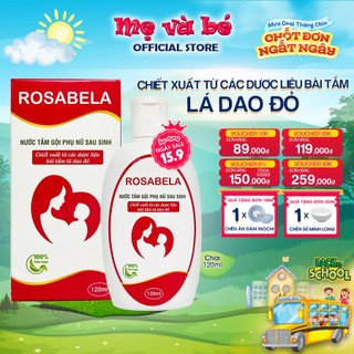 Nước tắm gội thảo dược cho phụ nữ sau sinh làm sạch sản dịch, khử mùi hôi cơ thể (120ml)