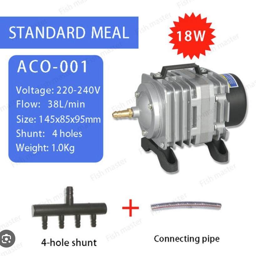 Máy Sủi Khí Oxy Bể Cá - Máy thổi oxy 18w Resun ACO-001 (Hàng Công Ty)