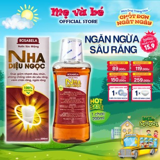 Nước súc miệng Nha Diệu Ngọc phòng chống viêm do sâu răng, viêm chân răng (200ml)