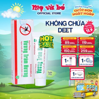 Kem thoa chống muỗi, hỗ trợ đuổi muỗi cho bé Vương Tràm Hương chiết xuất từ thảo dược thiên nhiên
