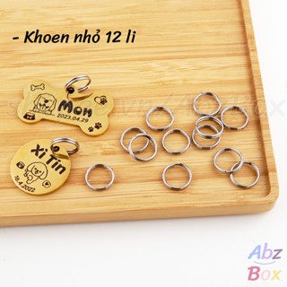 Khoen nhỏ 12li (1 cái) để móc, treo thẻ tên thú cưng