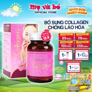 Viên uống bổ sung Collagen Rosabela giúp da có độ đàn hồi, ngăn ngừa lão hóa (60 viên nang)