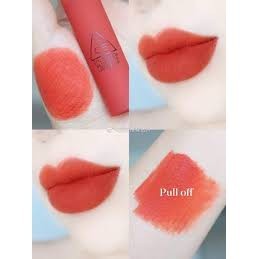 Son kem 3CE  #Pull Off_ màu Cam bí ngô ánh đỏ