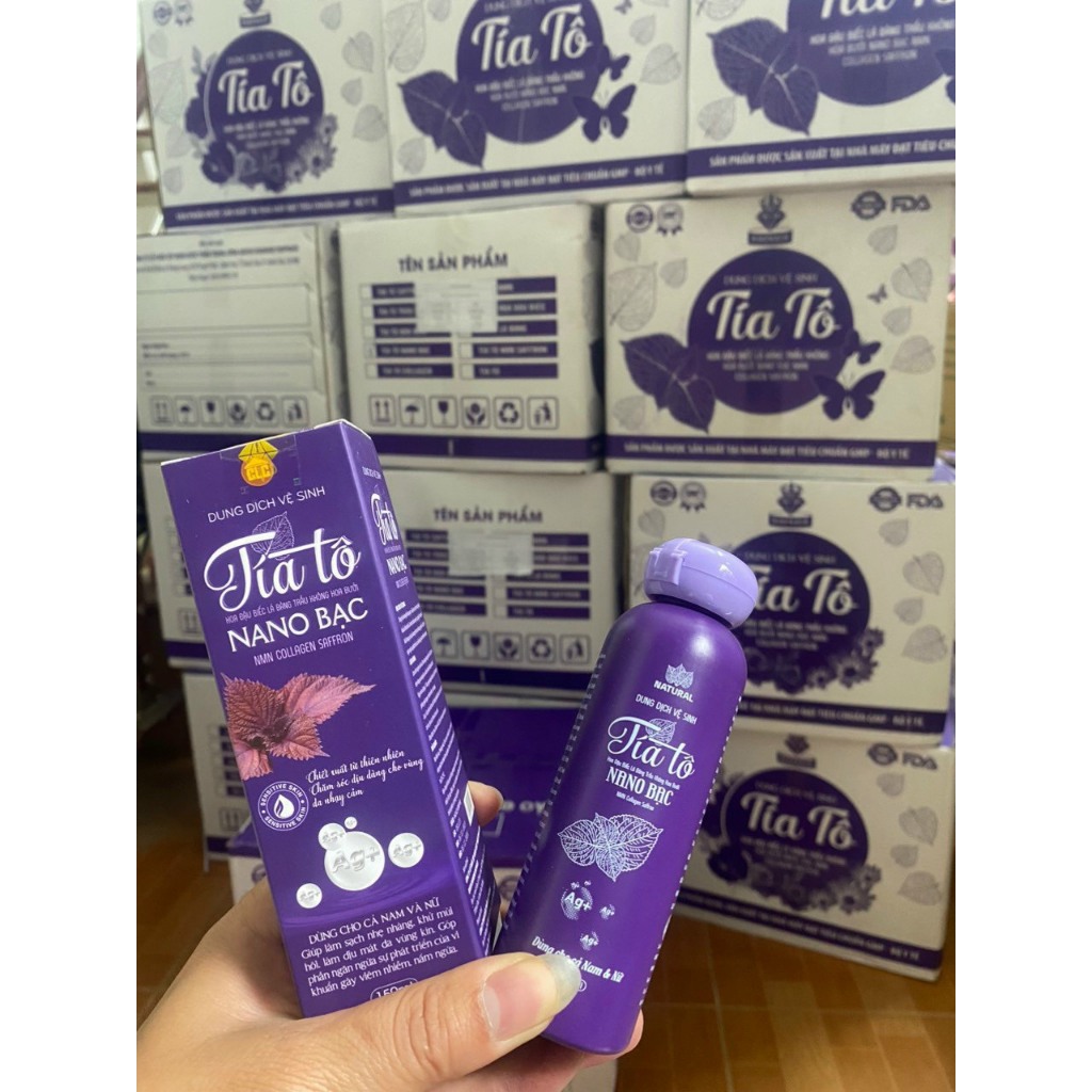 DUNG DỊCH VỆ SINH CAO CẤP Tía tô COLLAGEN