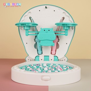 Đồ chơi câu cá hà mã có cân toán học (45 con cá, 2 cần câu, 12 thẻ học, 12 số) cho bé làm quen số