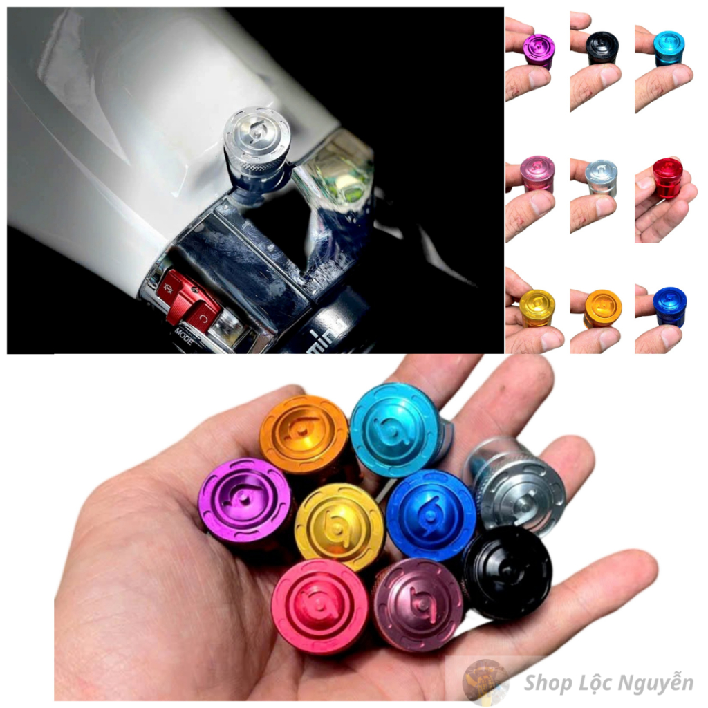 Ốc chân gương Vespa phiên bản 101 Super Kool cho Sprint/ Prima/ LX/ S/ GTS