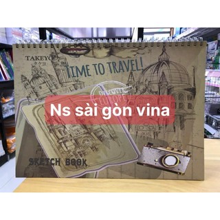 Sổ Vẽ Lò Xo A3 ( 297*420mm) Định Lượng 160gsm Cuốn 50 Tờ Takeyo Phong Cách Nhật Bản, Tập Vẽ Màu Nước Vẽ Mỹ Thuật